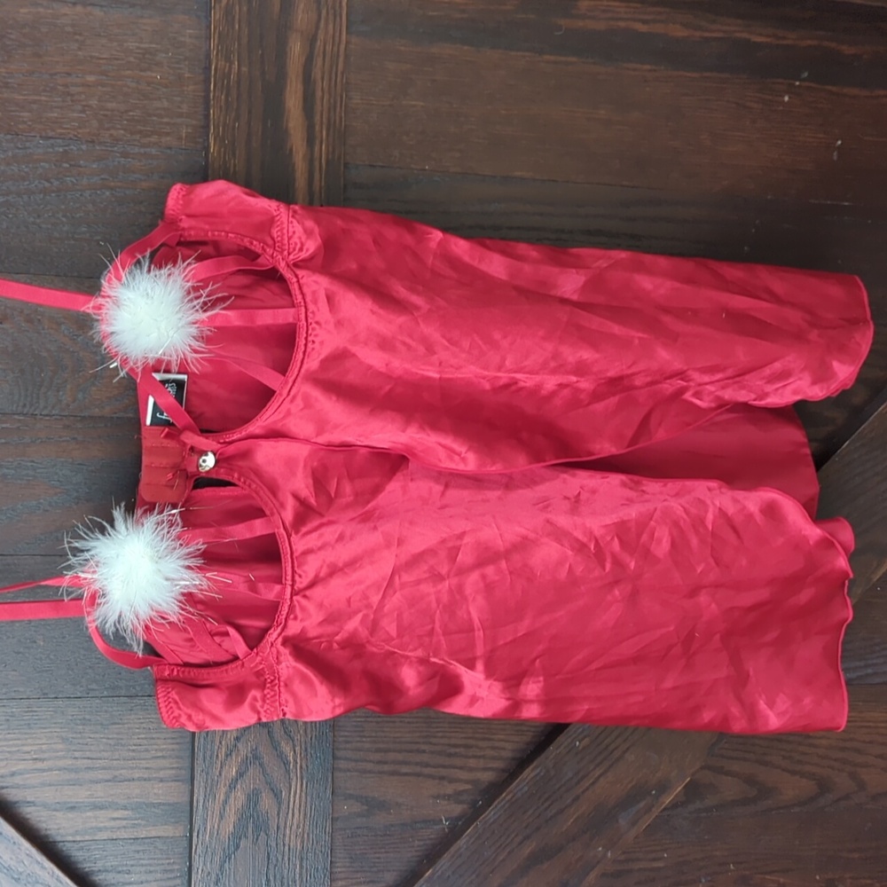 Red winter themed nightie. Very good condition.